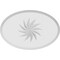 Ekena Millwork Standard Dalton Spiral Rosette With Beveled Edge, 6"W x 4"H x 1/2"P ROSP060X040X050DAL13 - alternate 4